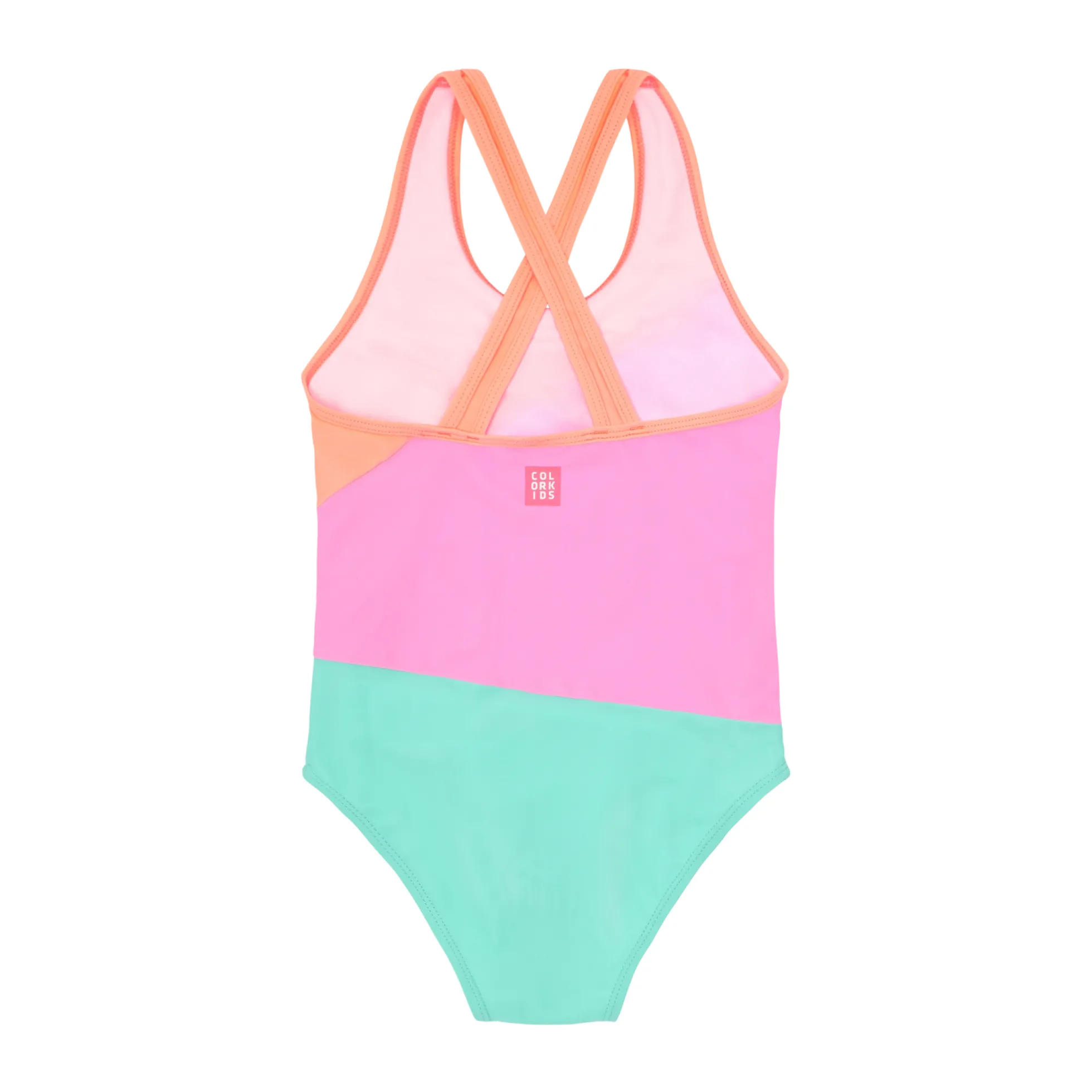 Color Kids Colorblock uimapuku, Peach Pink