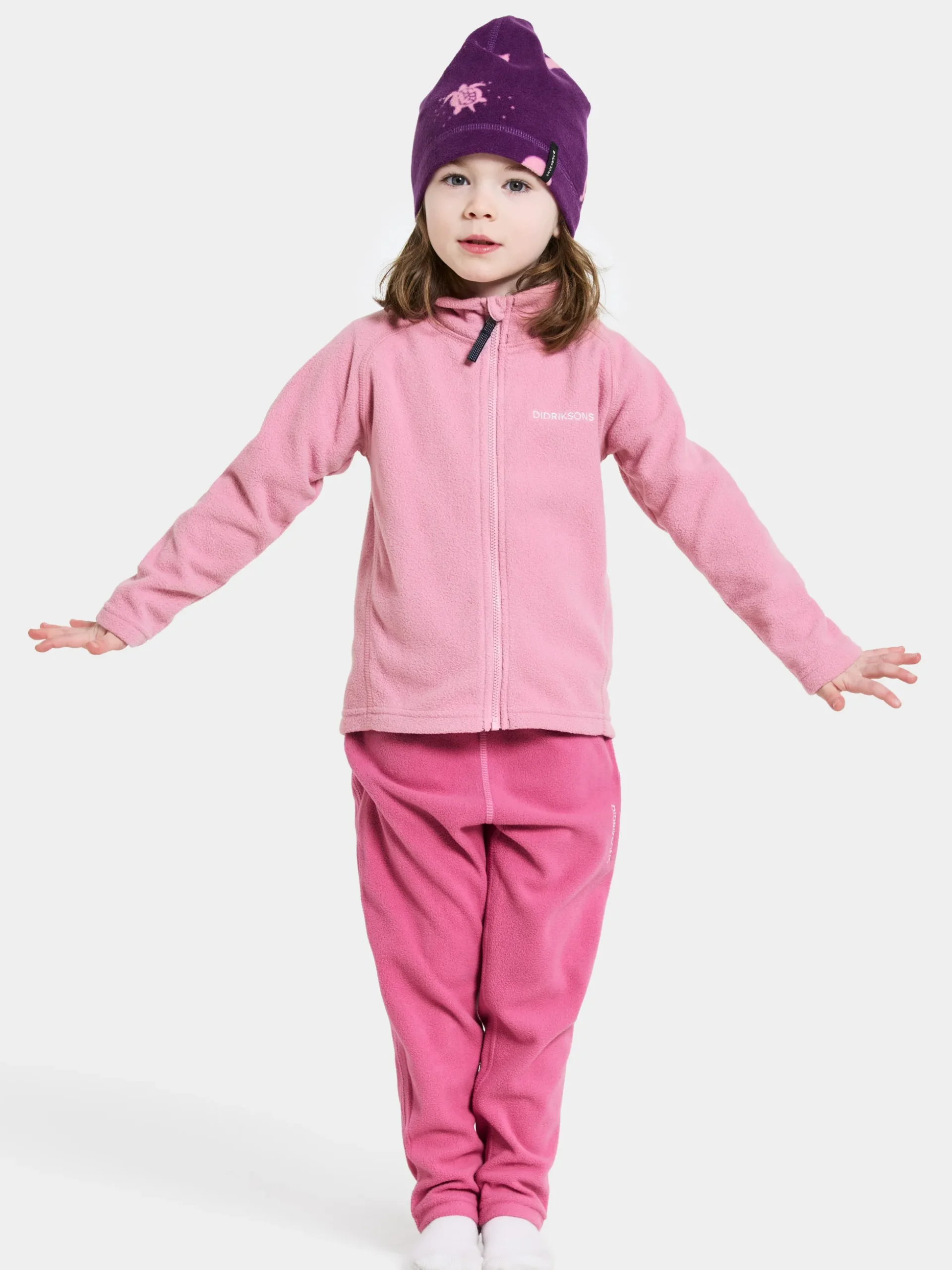 Didriksons fleecetakki Monte, Light Heather Pink