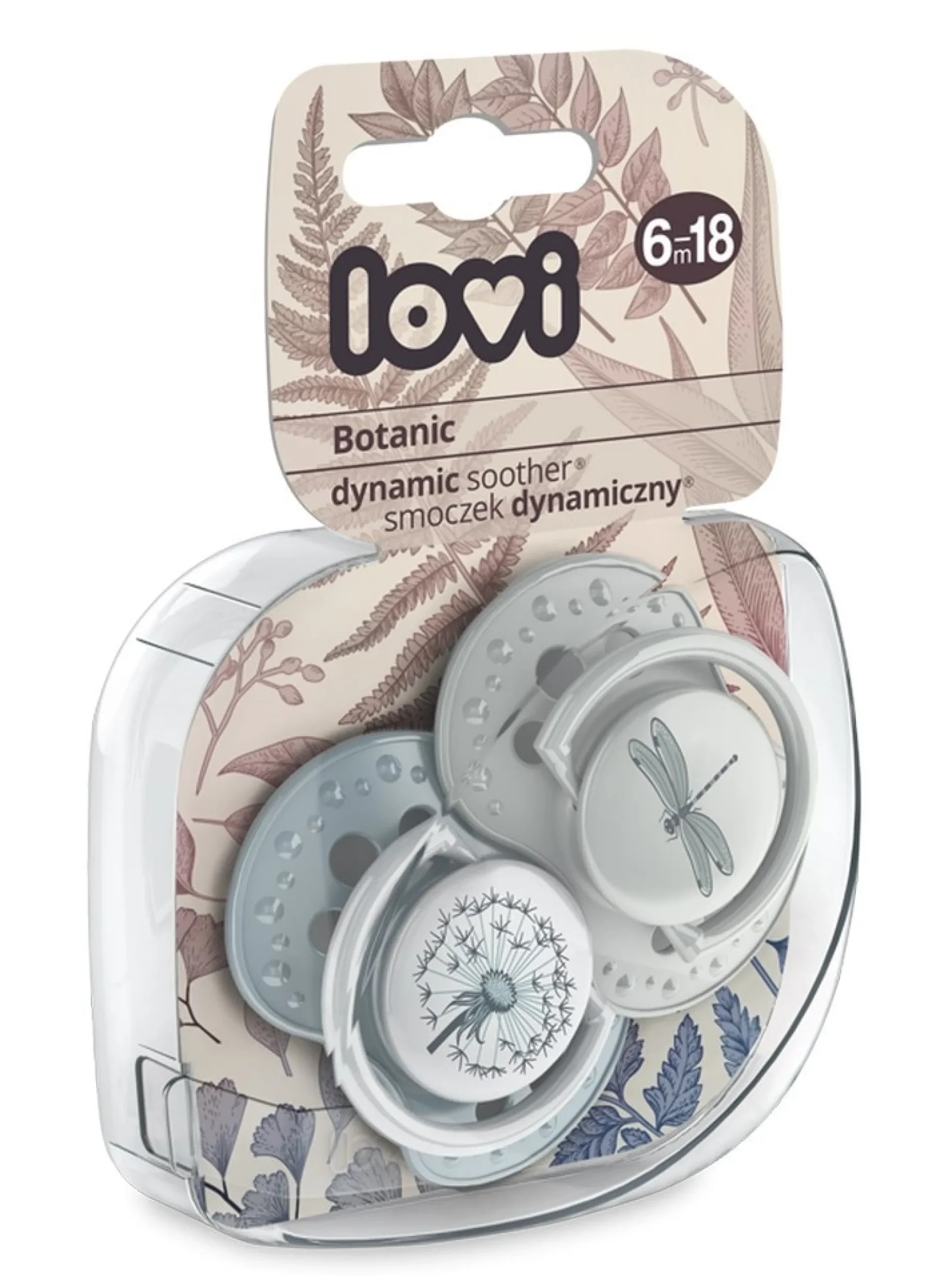 Dynaaminen tutti silik Lovi 6-18 kk (2 kpl) Botanic
