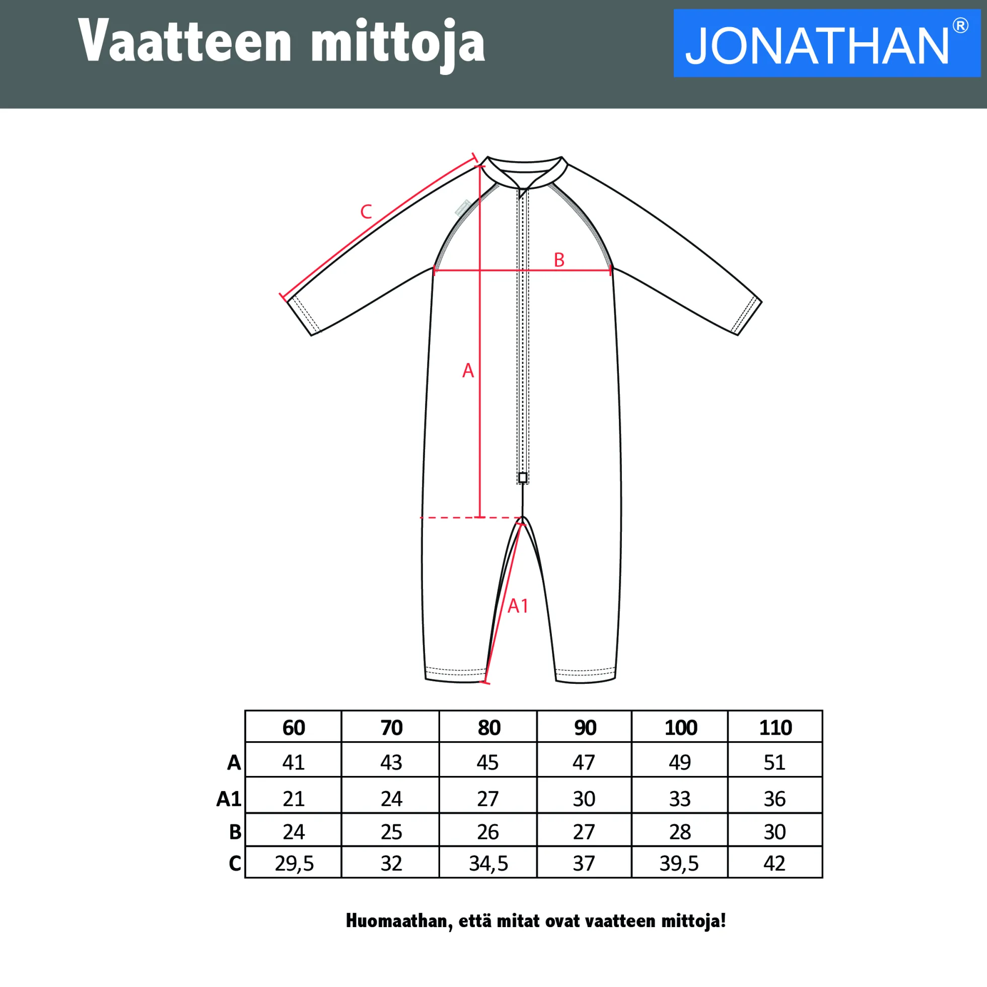 Jonathan aurinkosuoja haalari