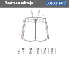 Jonathan aurinkosuojashortsit