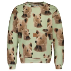 Metsola Bear Pocket collegepaita, Spring Green