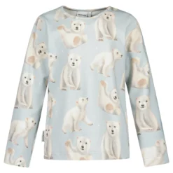 Metsola Polar Bear Pyjama, Icy Blue
