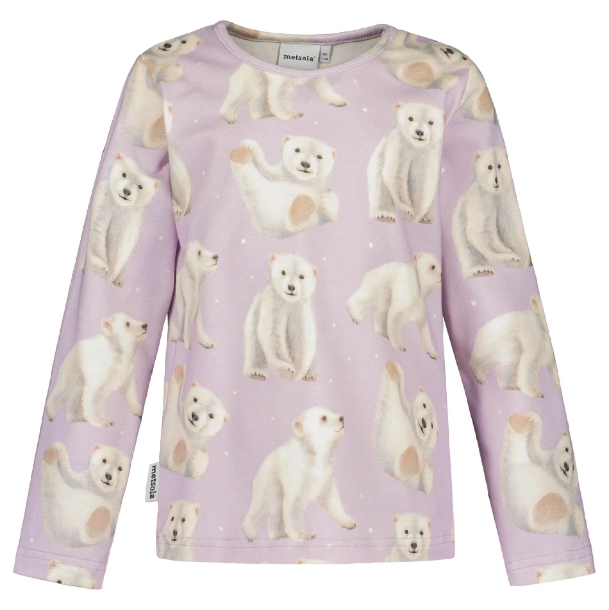 Metsola Polar Bear Pyjama, Icy Lilac