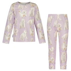 Metsola Polar Bear Pyjama, Icy Lilac