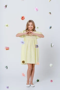 Mingnelin seersucker mekko