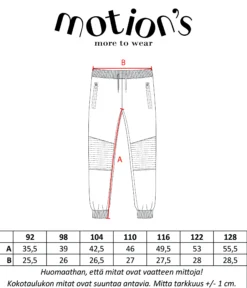Motion's collegehousut