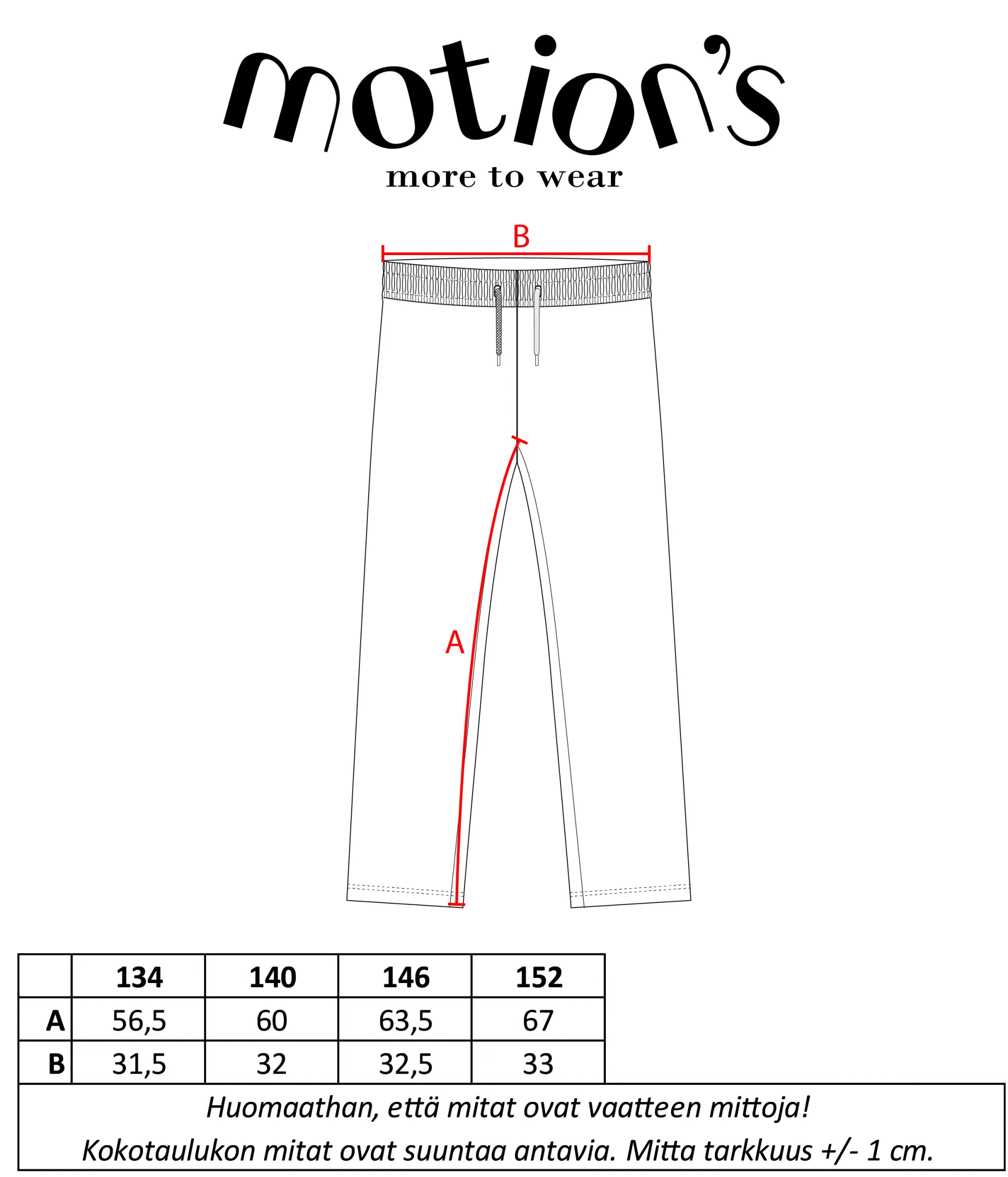 Motion's collegehousut