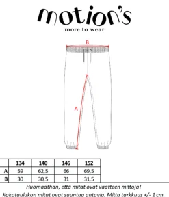 Motion's collegehousut