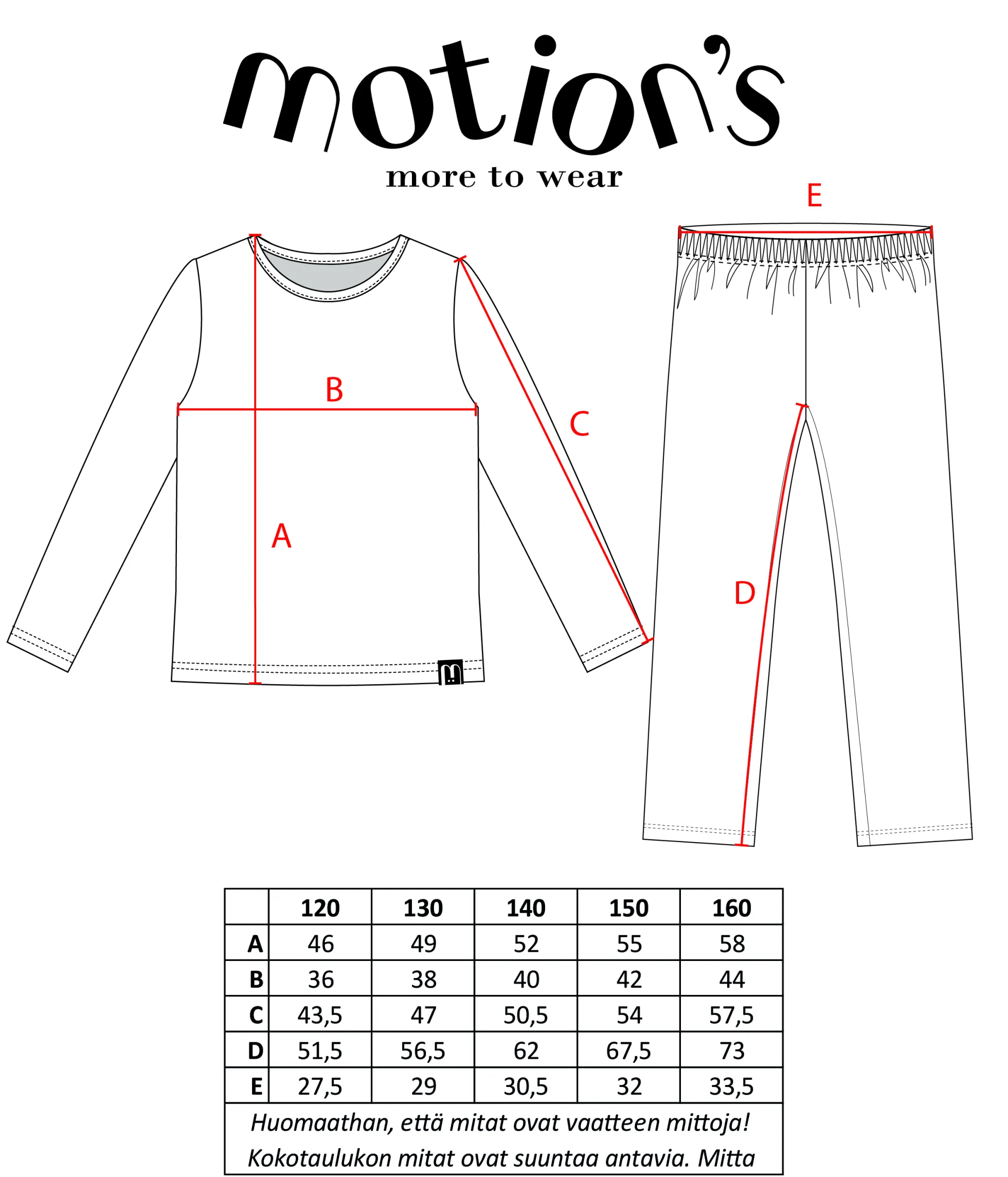 Motionu00b4s pyjama