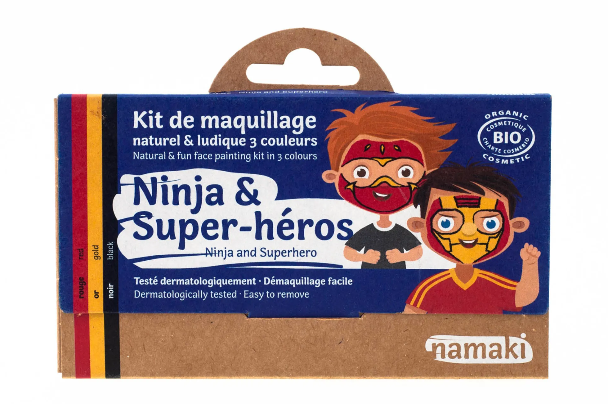 Namaki Kasvomaalaussetti - 3 vu00e4riu00e4, Ninja & Supersankari