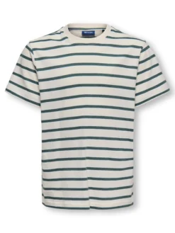 Only & Sons Fred raidallinen T-paita, Gardenia