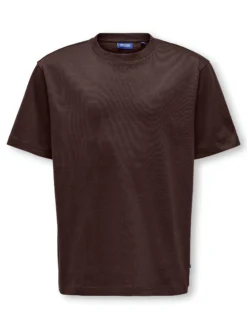Only & Sons Fred T-paita, Tummanruskea