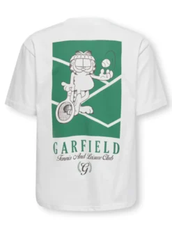 Only & Sons Garfield printti T-paita, Valkoinen