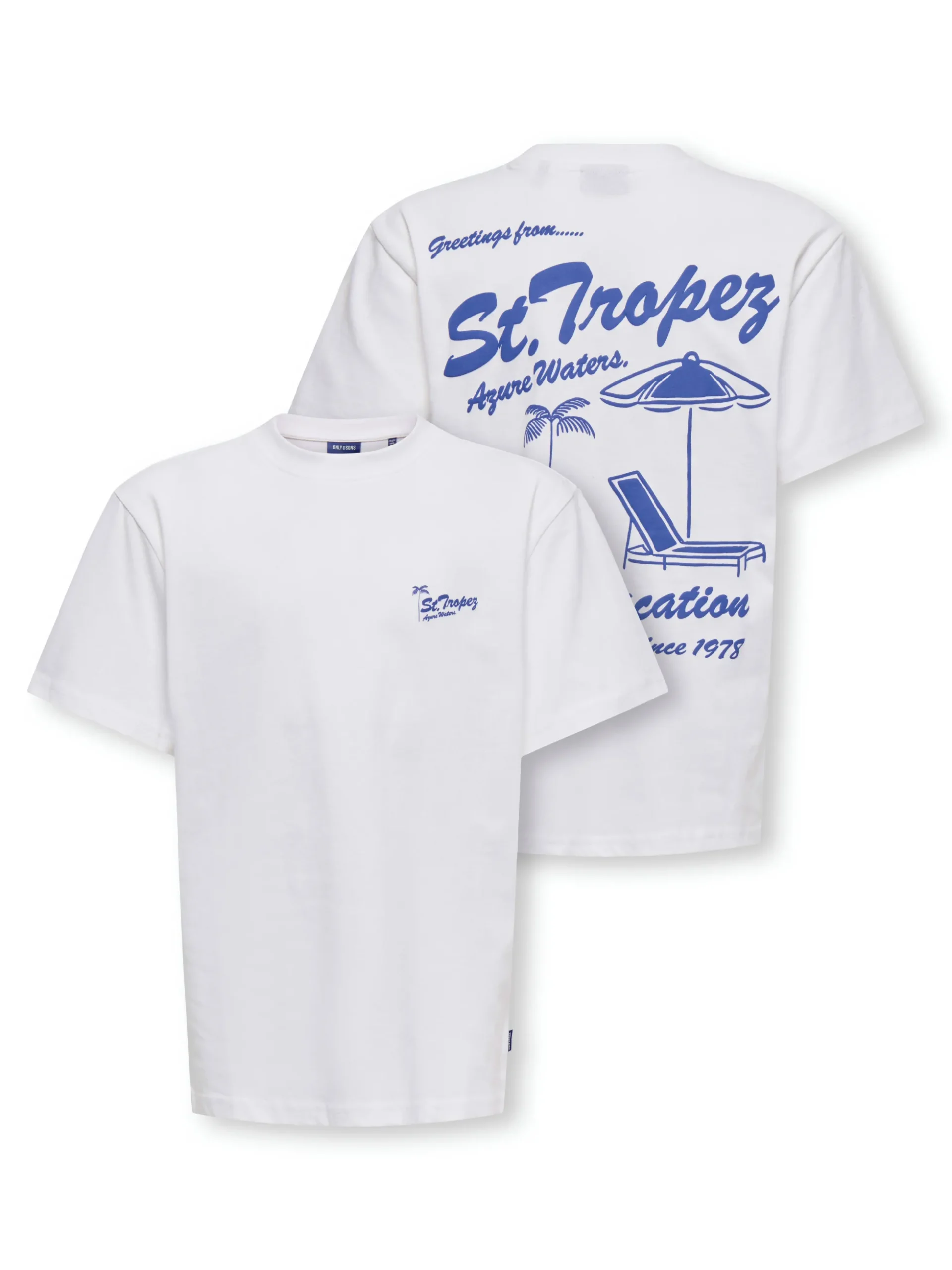Only & Sons Milo T-paita, Bright White