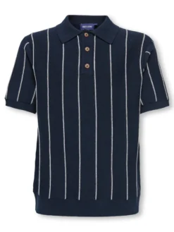 Only & Sons Saim neulottu pikeepaita, Dark Sapphire