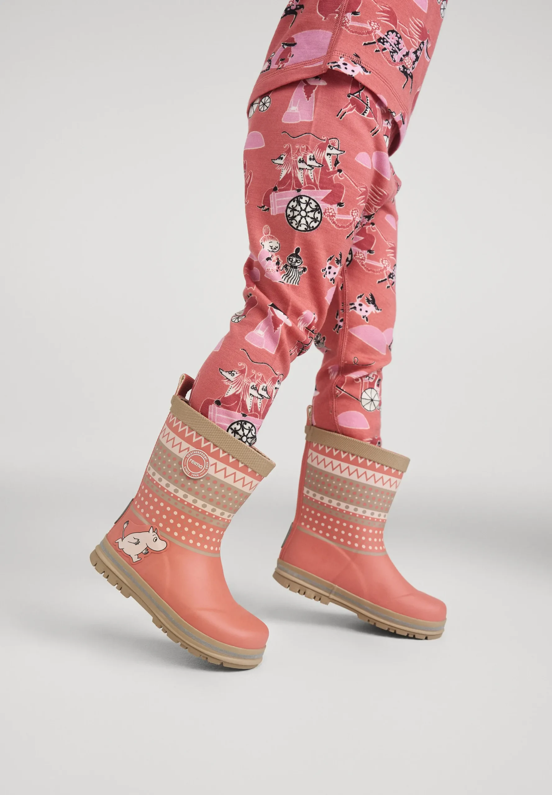 Reima kumisaappaat Moomin Magisk, Rose Blush
